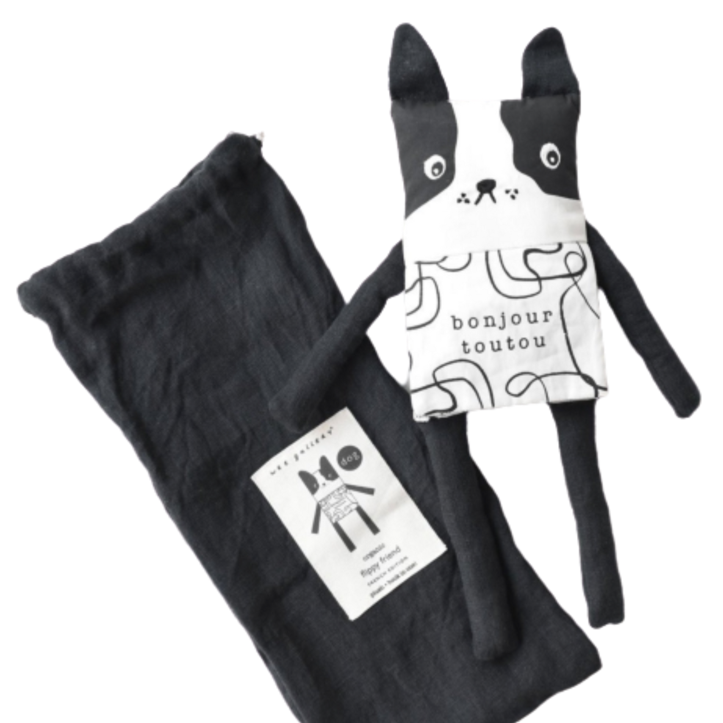 WEE GALLERY - NINICA FLIPPY FRIEND DOG