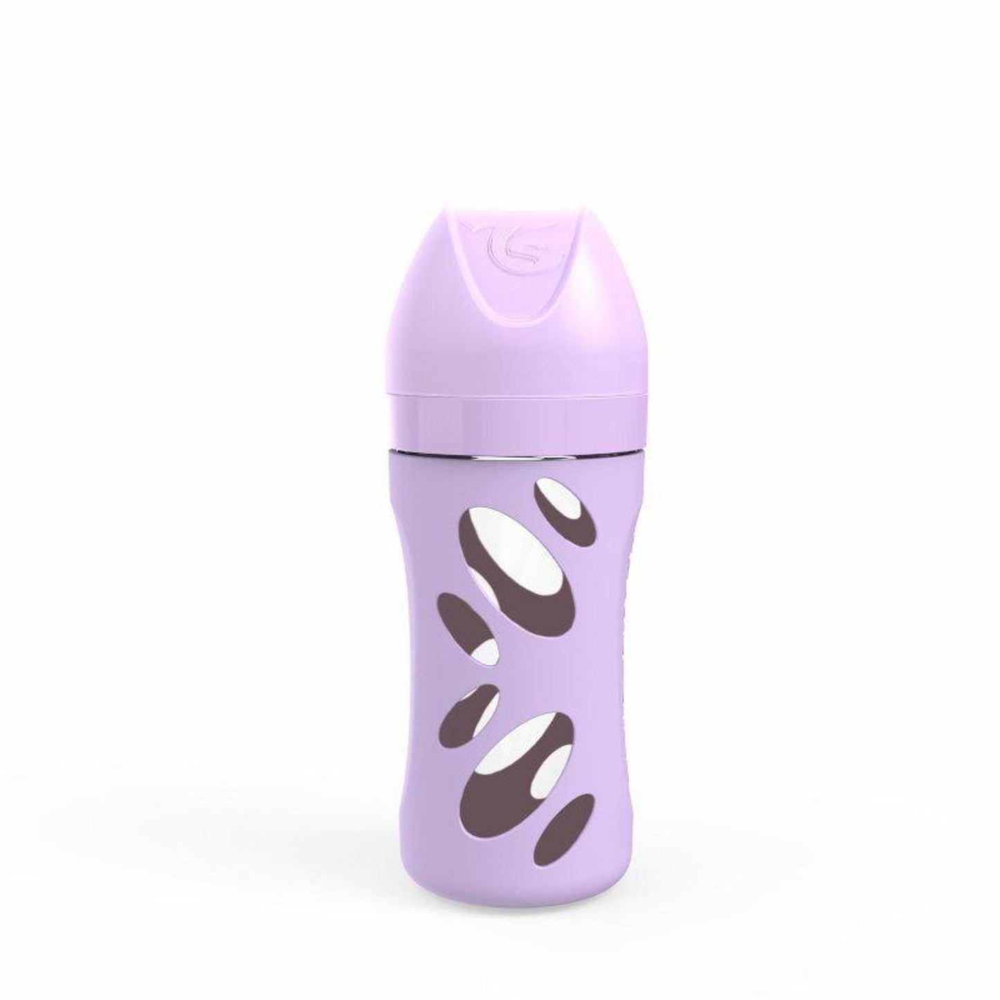 TWISTSHAKE STEKLENA STEKLENIČKA ANTI COLIC - PASTEL PURPLE 260 ml