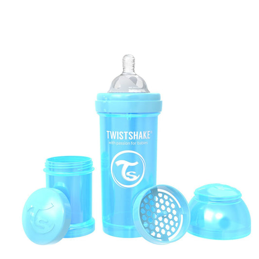 TWISTSHAKE STEKLENIČKA ANTI COLIC - PEARL BLUE 260 ml